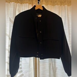 Zara Black Bomber Jacket for Women